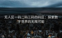 无人区一码二码三码四码区：探索数字世界的无限可能